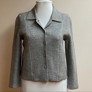 Petite Sophisticate Gray Wool Jacket